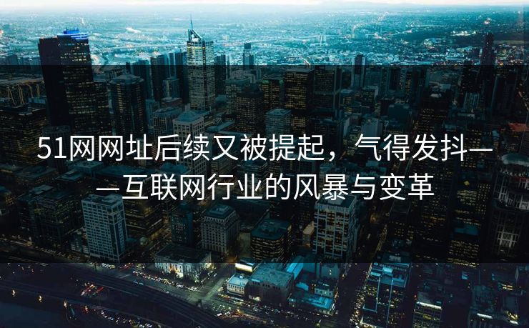 51网网址后续又被提起,气得发抖——互联网行业的风暴与变革 51网网址后续又被提起,气得发抖——互联网行业的风暴与变革