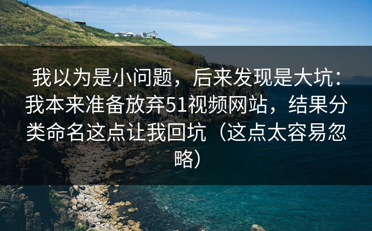 我以为是小问题，后来发现是大坑：我本来准备放弃51视频网站，结果分类命名这点让我回坑（这点太容易忽略）